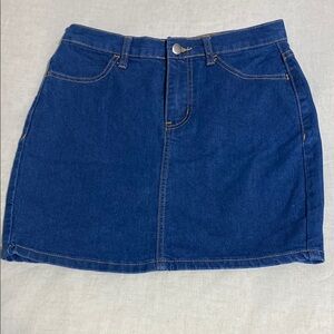 Vintage Forever 21 Blue Mini Skirt Casual Denim Preowned